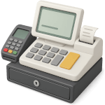 ¿Qué máquina usa el empleado de la tienda para cobrar?